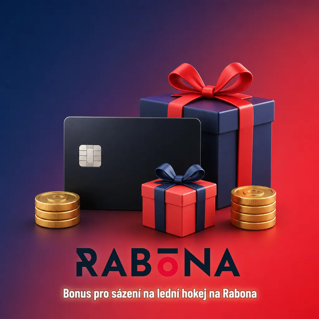 Uvítací bonus 100 % až 2 500 Kč na sázení na lední hokej po registraci na Rabona