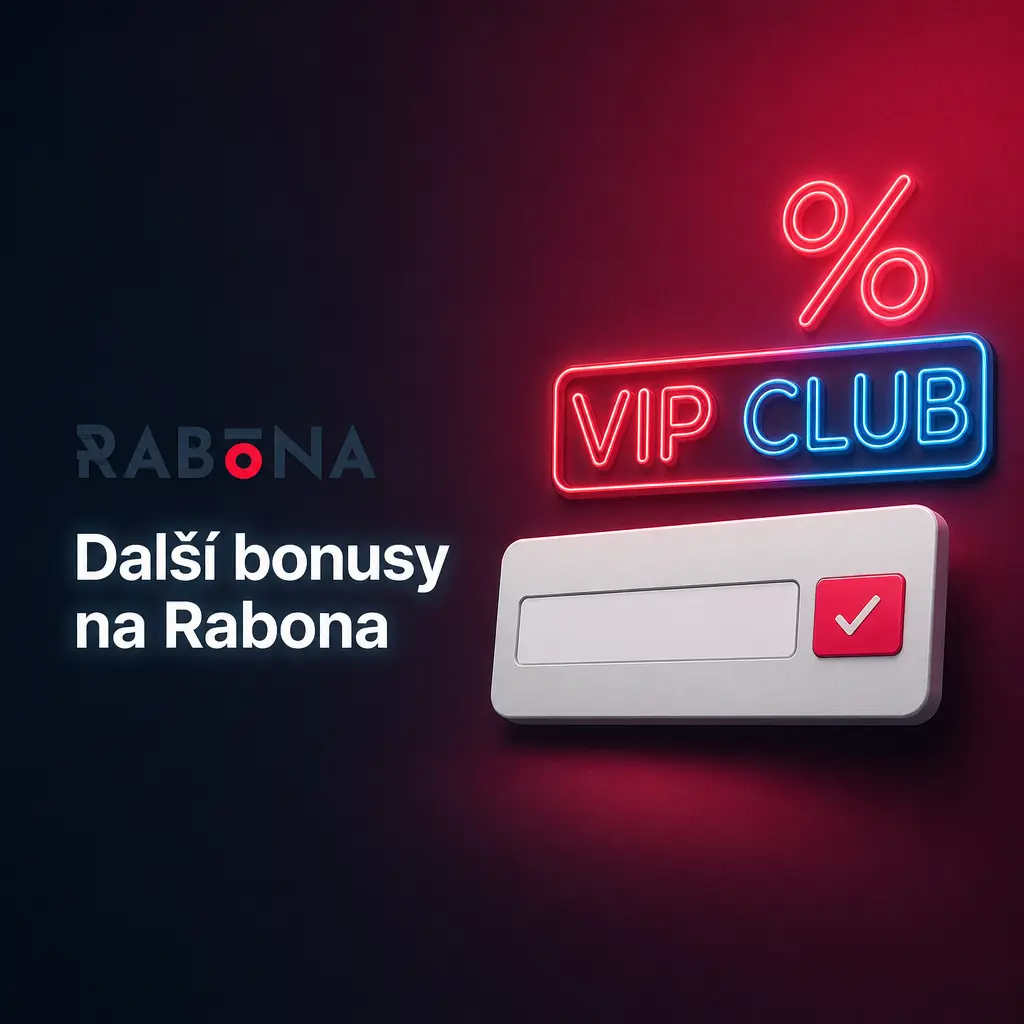 Přehled dalších bonusů na Rabona: cashback, doporučení, VIP klub, sportovní uvítací bonus a reload bonus.