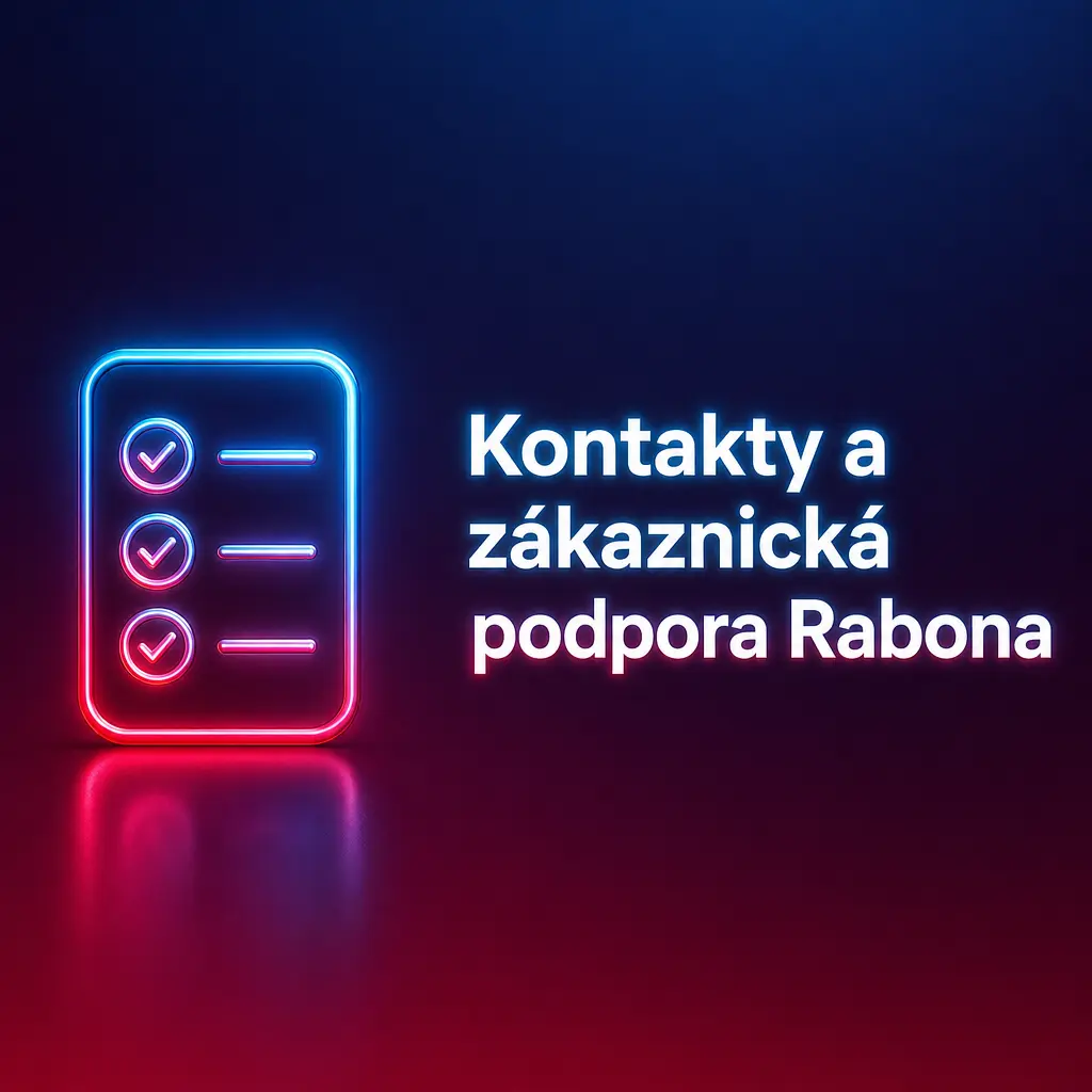 Zákaznická podpora Rabona – živý chat, e-mail a kontaktní formulář pro řešení dotazů hráčů