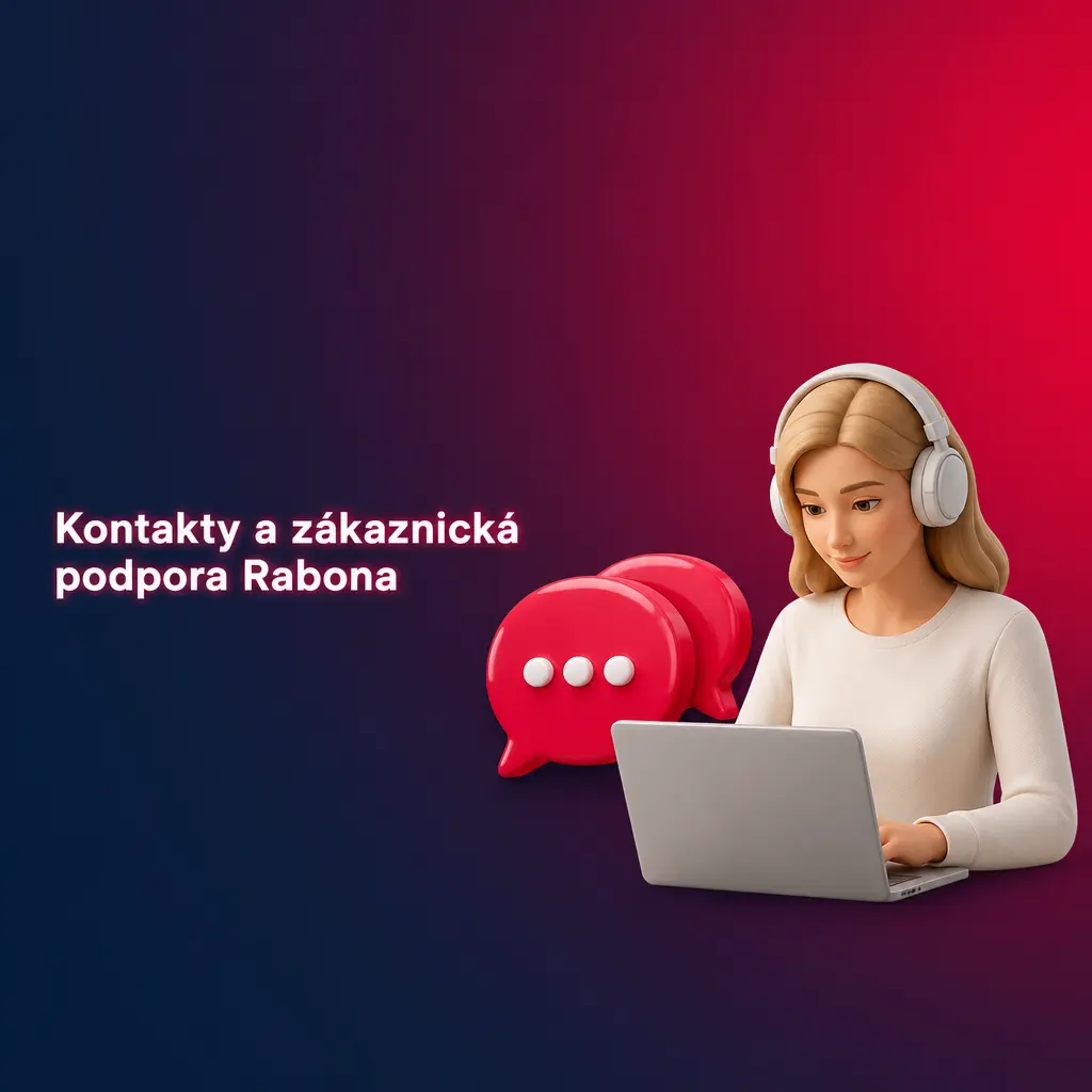 Kontakty a zákaznická podpora Rabona – live chat, e-mail a časté dotazy nonstop v češtině i angličtině