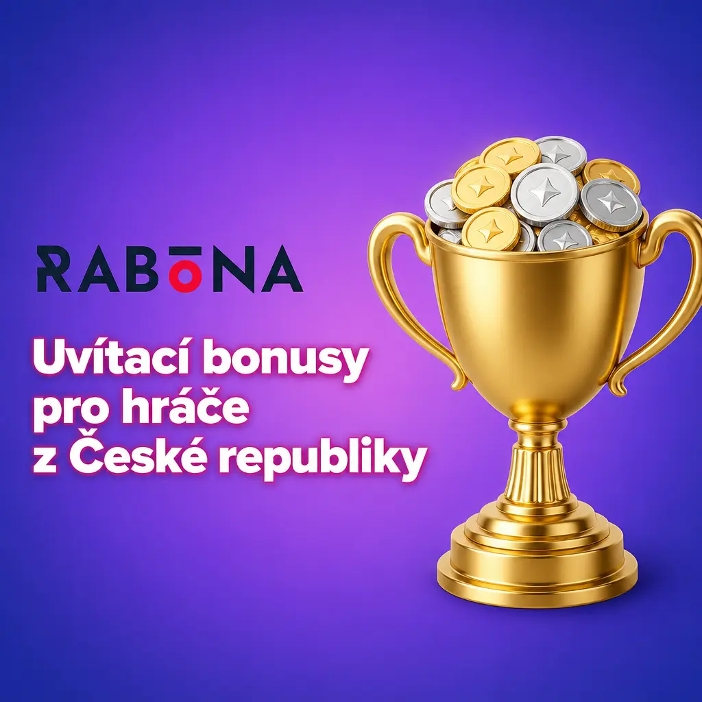 Uvítací bonus Rabona: 100 % až 12 500 CZK + 200 FS za první vklad od 500 Kč pro hráče z ČR.