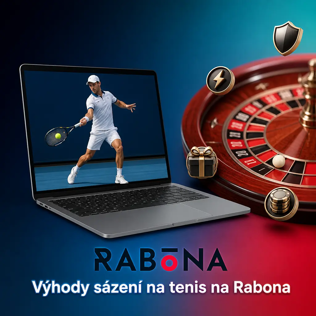 Výhody sázení na tenis na Rabona: live kurzy, ATP, WTA i grandslamy, sázky v CZK a mobilní aplikace pro Android.